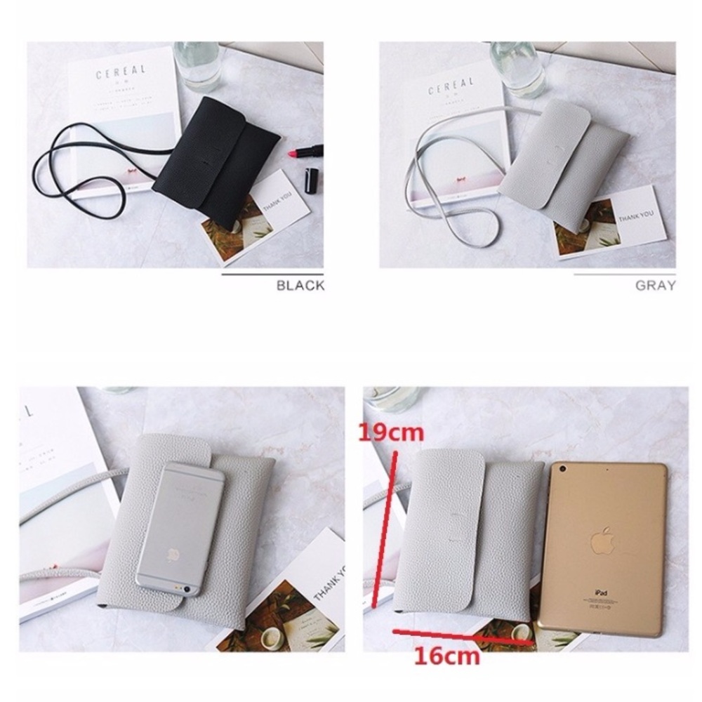 LAST ONE! 🔥 Gray faux leather mini crossbody bag - Picture 4 of 7